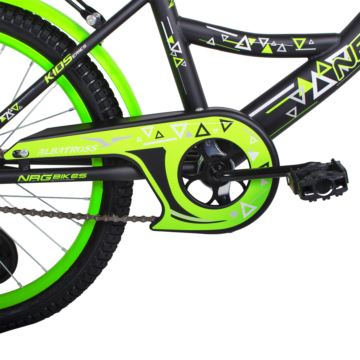 Велосипед NRG BIKES Albatross 20 black-green - фото 21