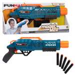 Фанмакс Бластер с мягкими пулями FunMax 1TOY детский 10 пуль