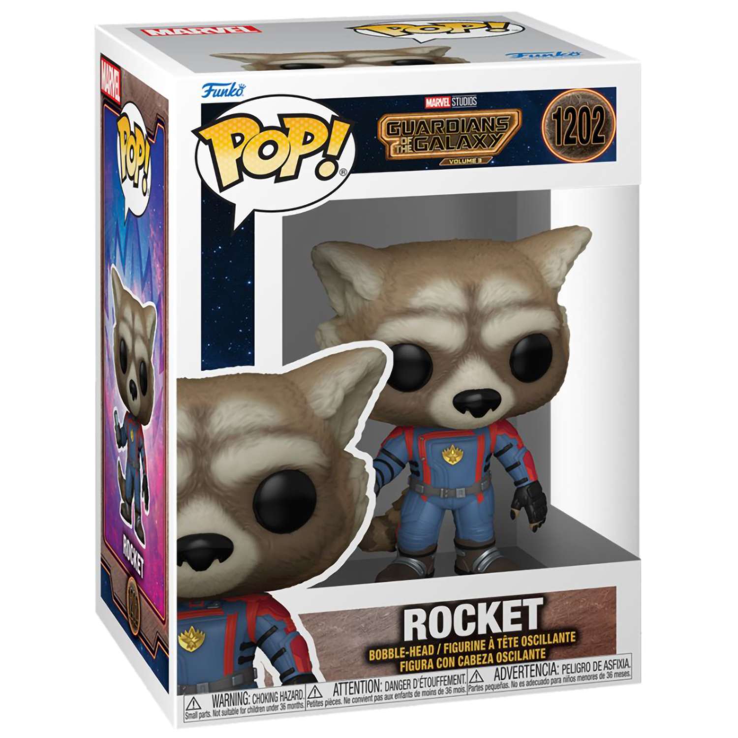 Фигурка Funko POP! Bobble Marvel Guardians Of The Galaxy 3 Rocket (1202) 67509 - фото 2