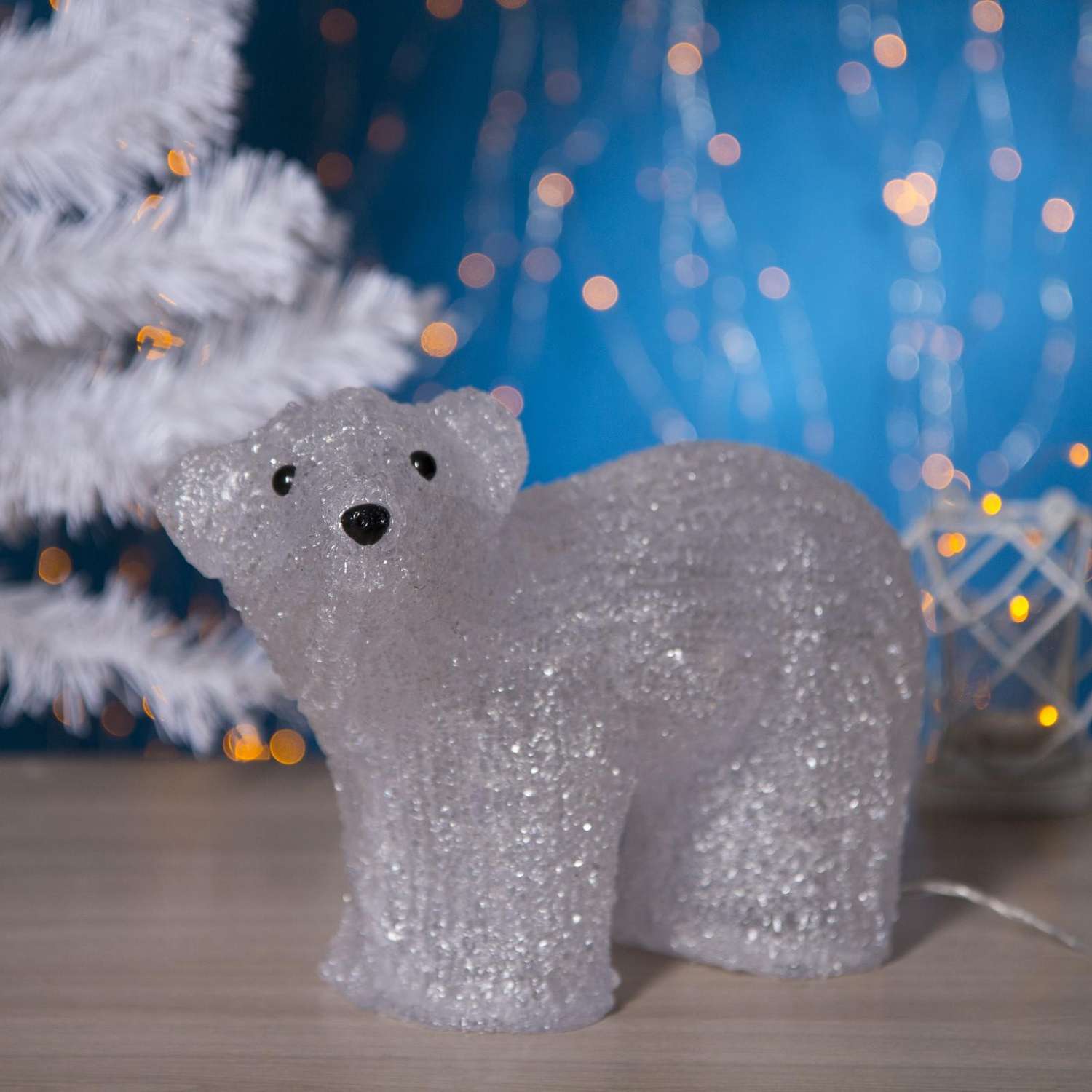 Светодиодная Luazon фигура «Медведь малый» 28 × 25 × 15 см акрил 40 LED 220 В свечение белое - фото 2