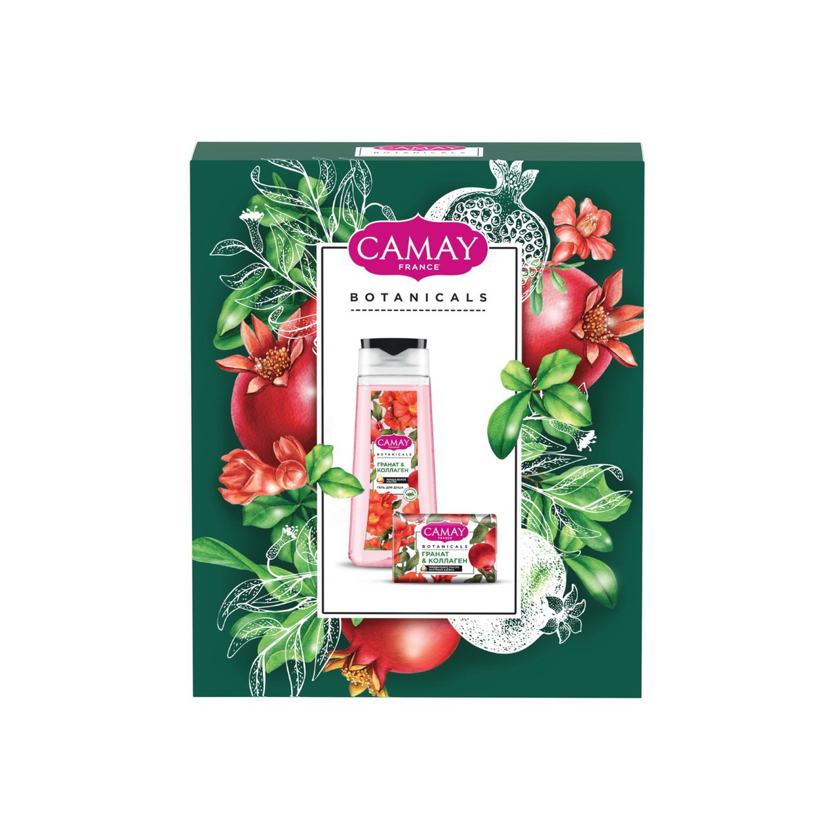 Подарочный набор Camay Pomegranate гель для душа и твердое мыло - фото 2