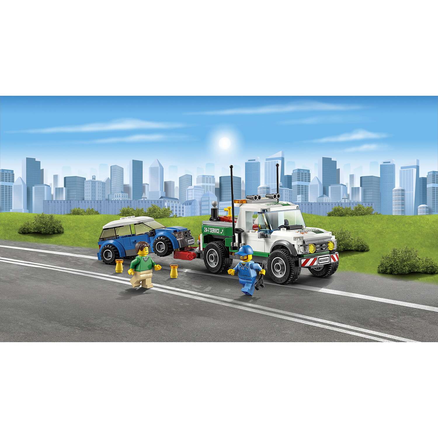 Конструктор LEGO City Great Vehicles Буксировщик автомобилей (60081) - фото 4