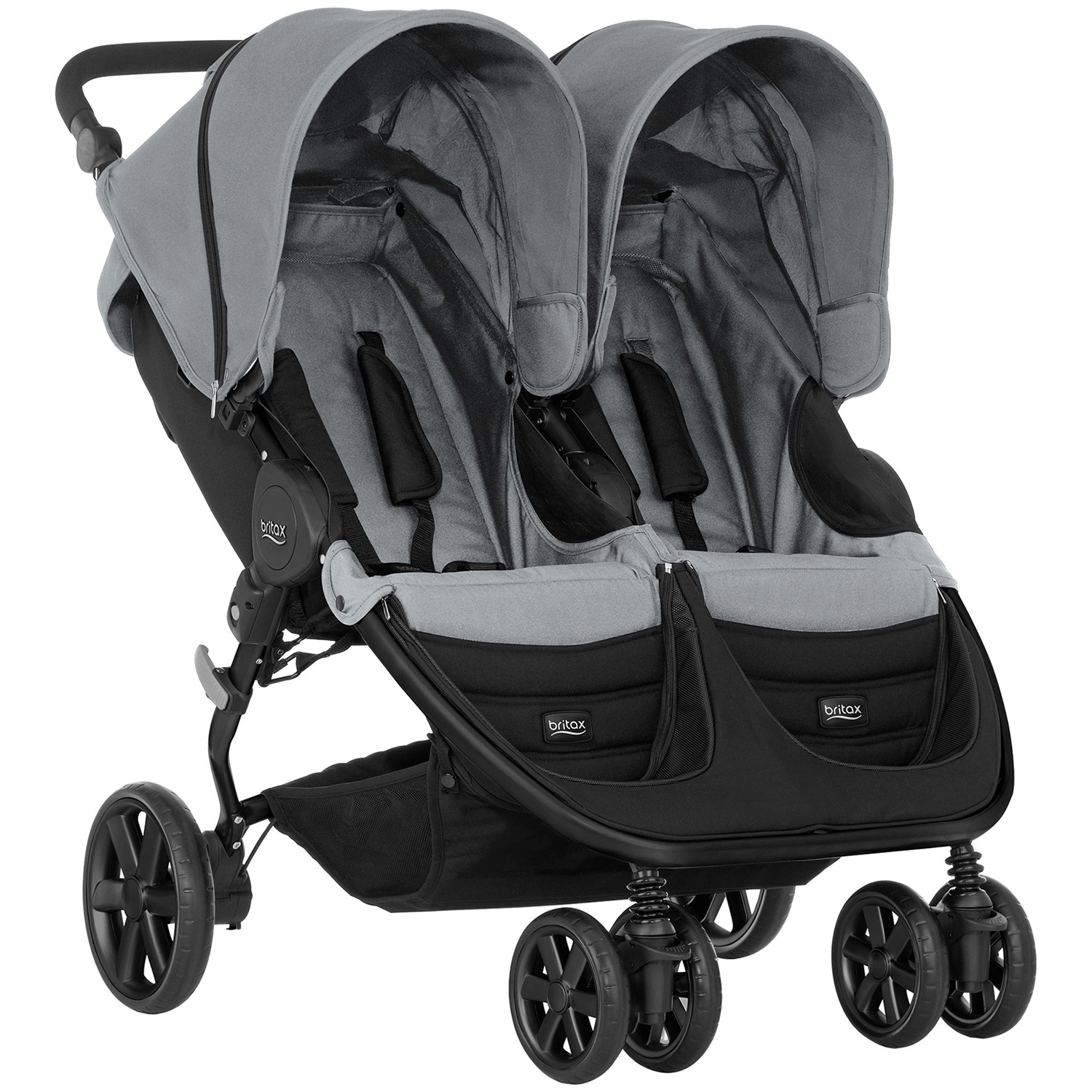 Коляска Britax B-Agile Double Steel Grey - фото 2