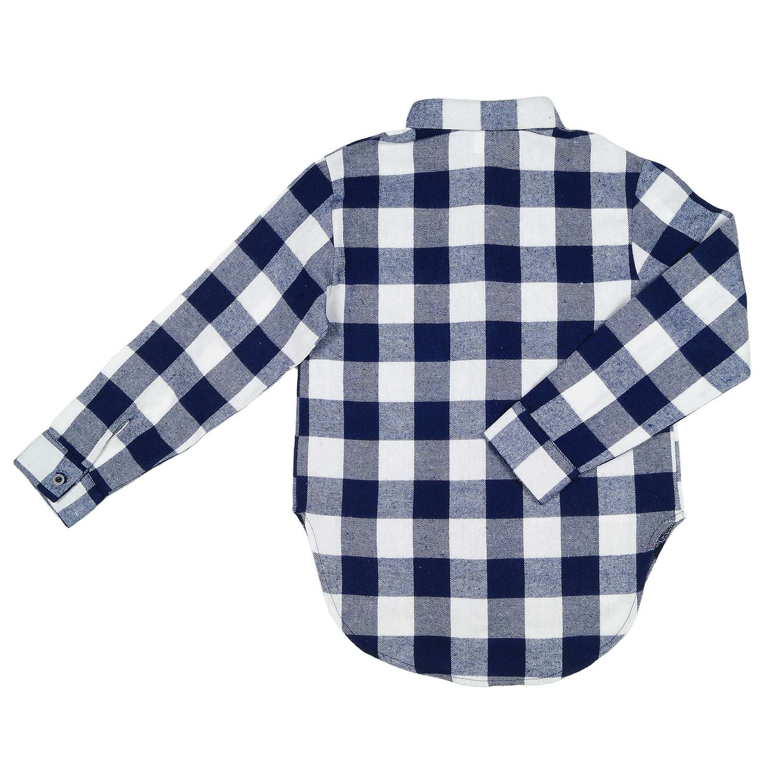 Рубашка Детская Одежда 4101Флн/белый_синий2 - фото 2