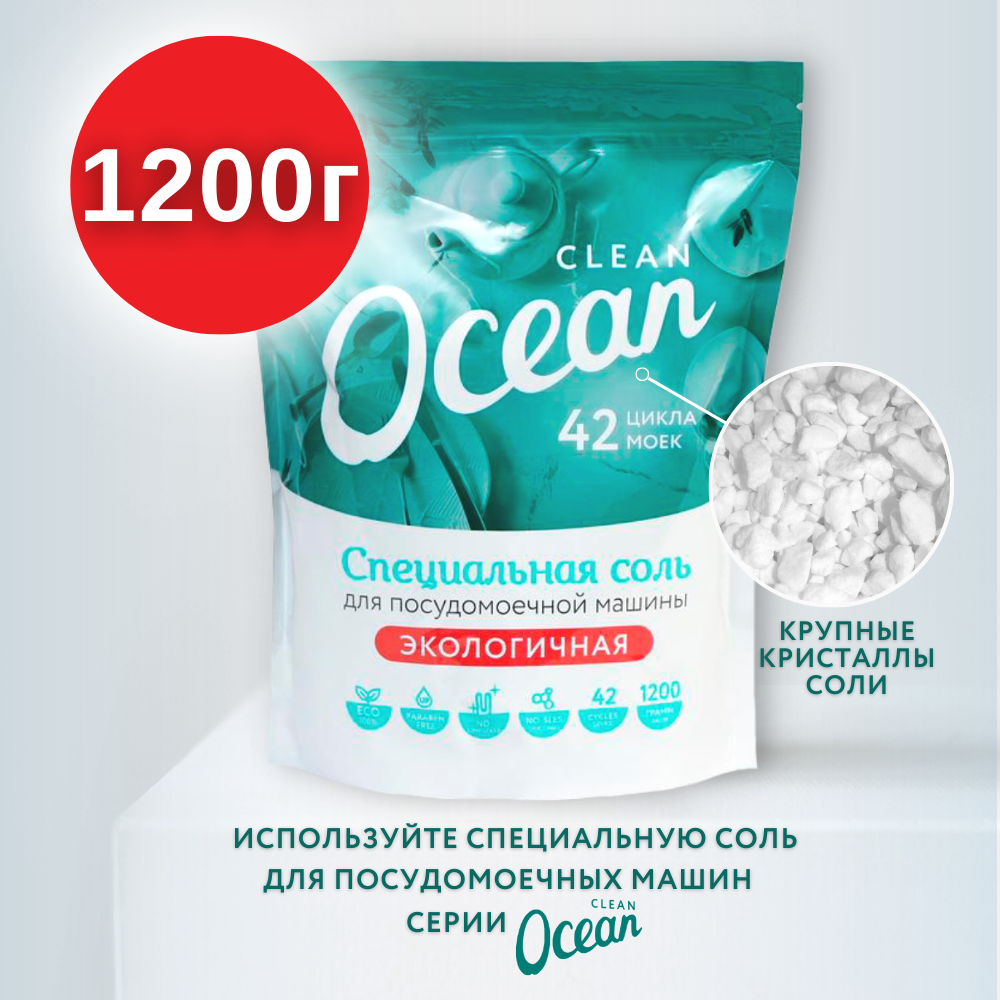 Таблетки Laboratory KATRIN Ocean Clean для посудомоечной машины 15шт - фото 5