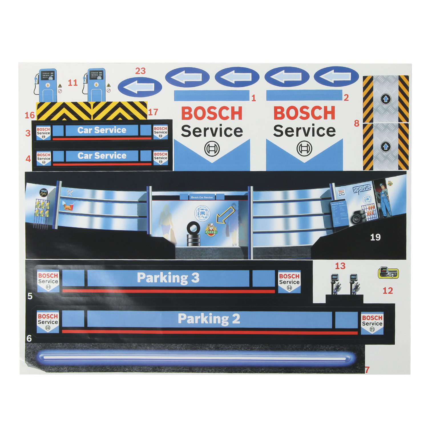 Парковка Klein Bosch Car Service Helix с лифтом, многоуровневый 2899 - фото 4