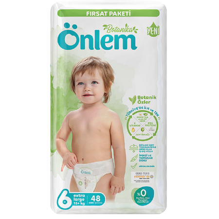 Детские подгузники Onlem bоtanika 6 (15+kg) advantage (48шт. в уп.)