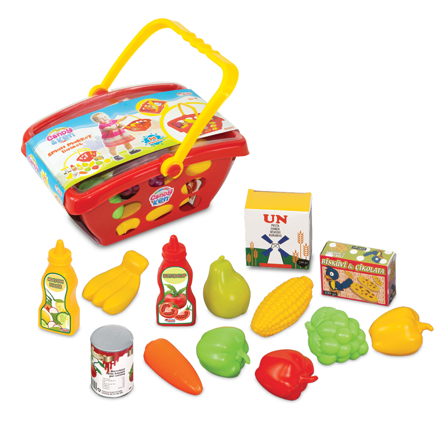 Игровой набор Dede продукты, тележки и корзинки - фото 2