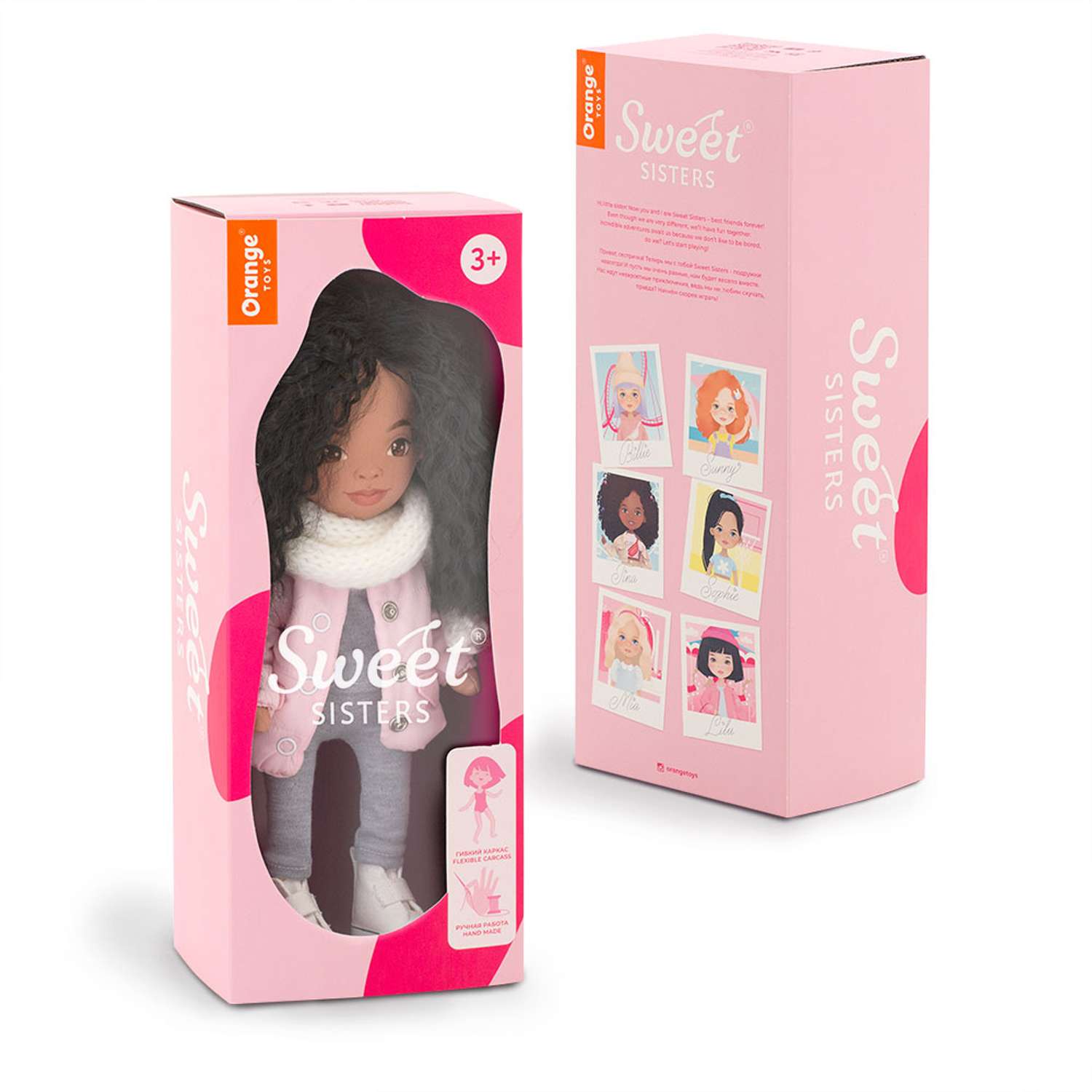Кукла Orange Toys Sweet Sisters Tina в розовой куртке 32 см Серия Европейская зима SS05-11 - фото 2