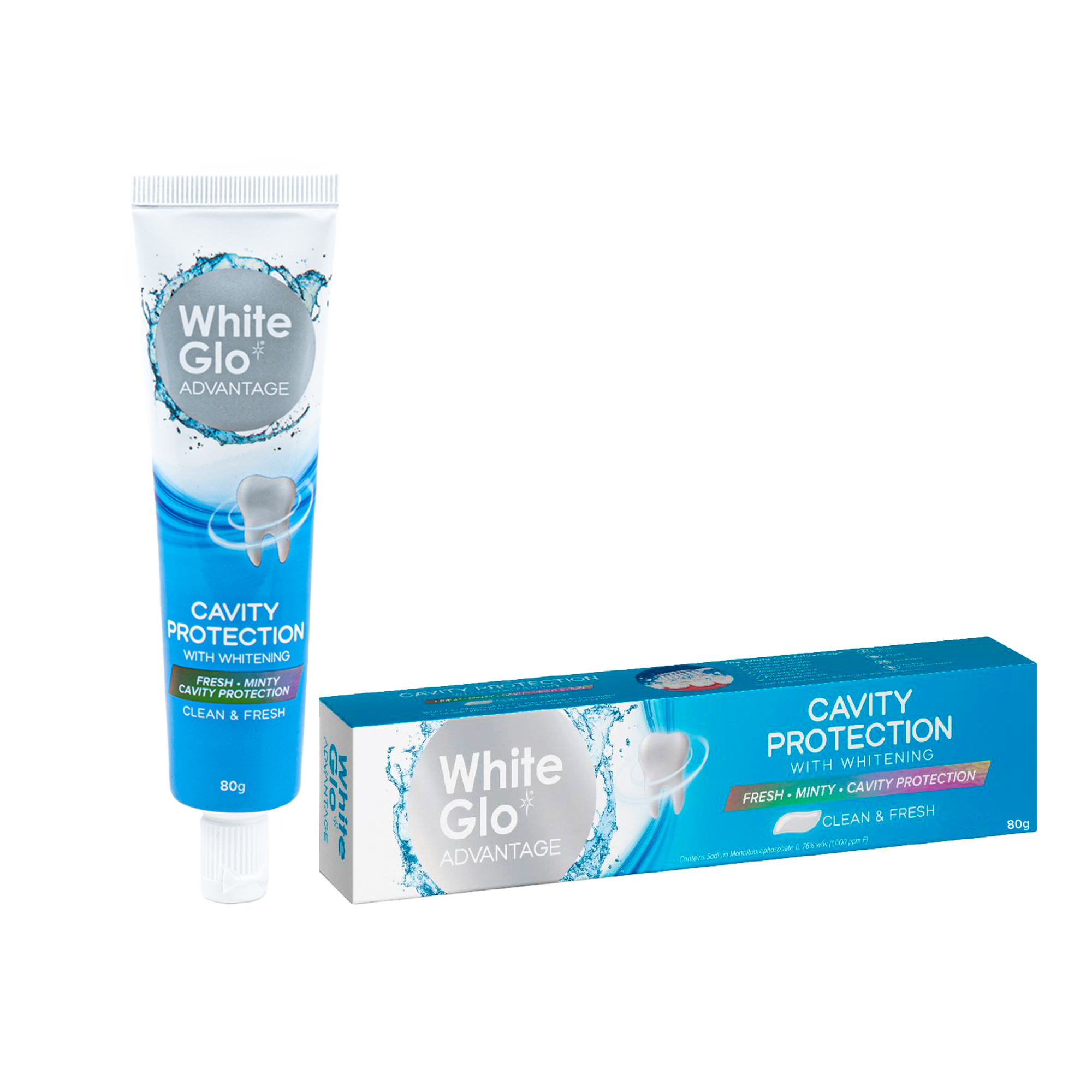 Зубная паста WHITE GLO отбеливающая Защита от кариеса 80гр - фото 5