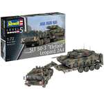Сборная модель Revell Немецкий тяжелый танковый транспортер SLT 50-3 Elefant + Leopard 2A4