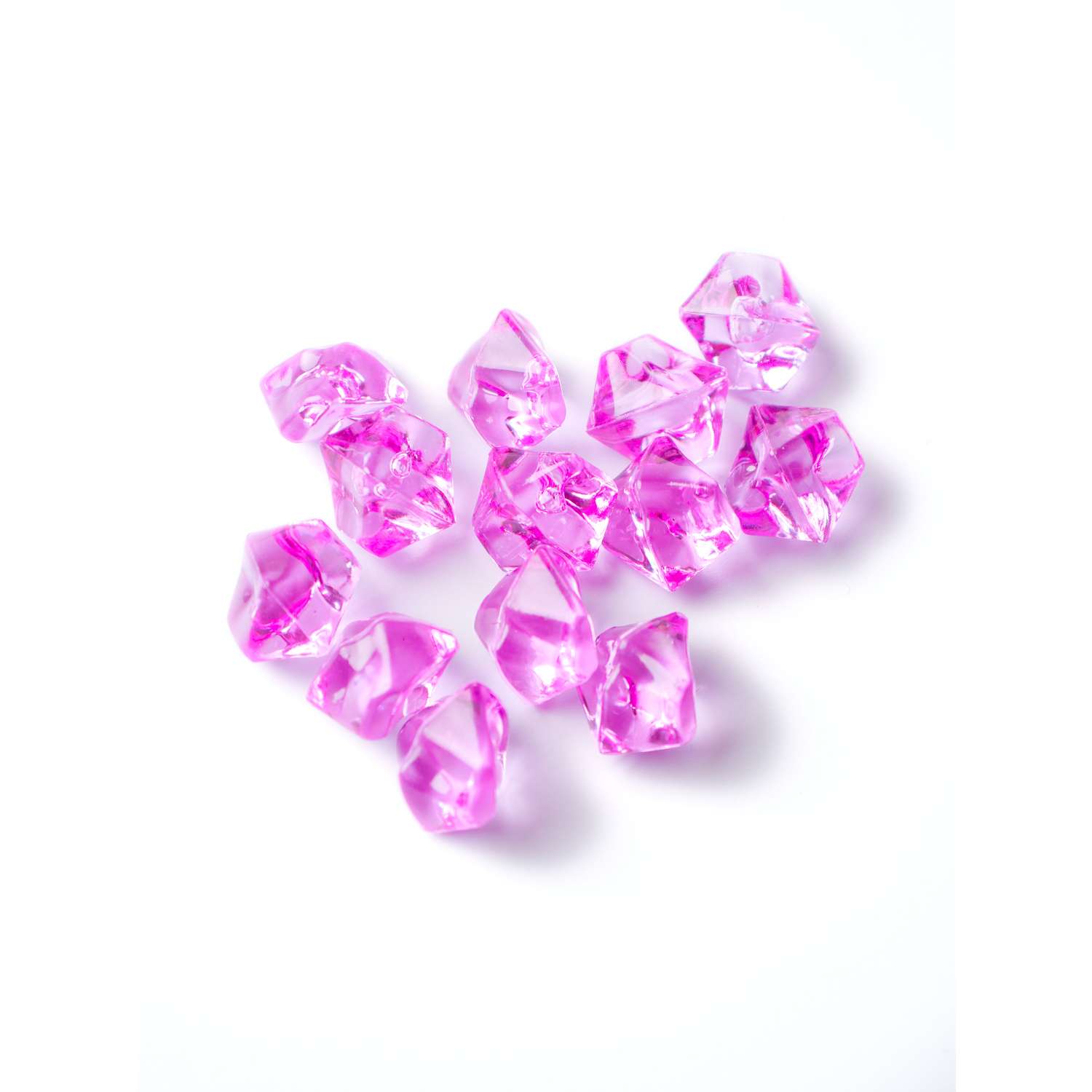 Камни декоративные из акрила Color Si Ярко-розовый 150 шт 11*14 мм - фото 2