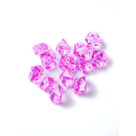 Камни декоративные из акрила Color Si Ярко-розовый 150 шт 11*14 мм