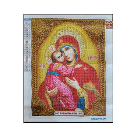 Алмазная мозаика Seichi Икона Божьей Матери 40х50 см