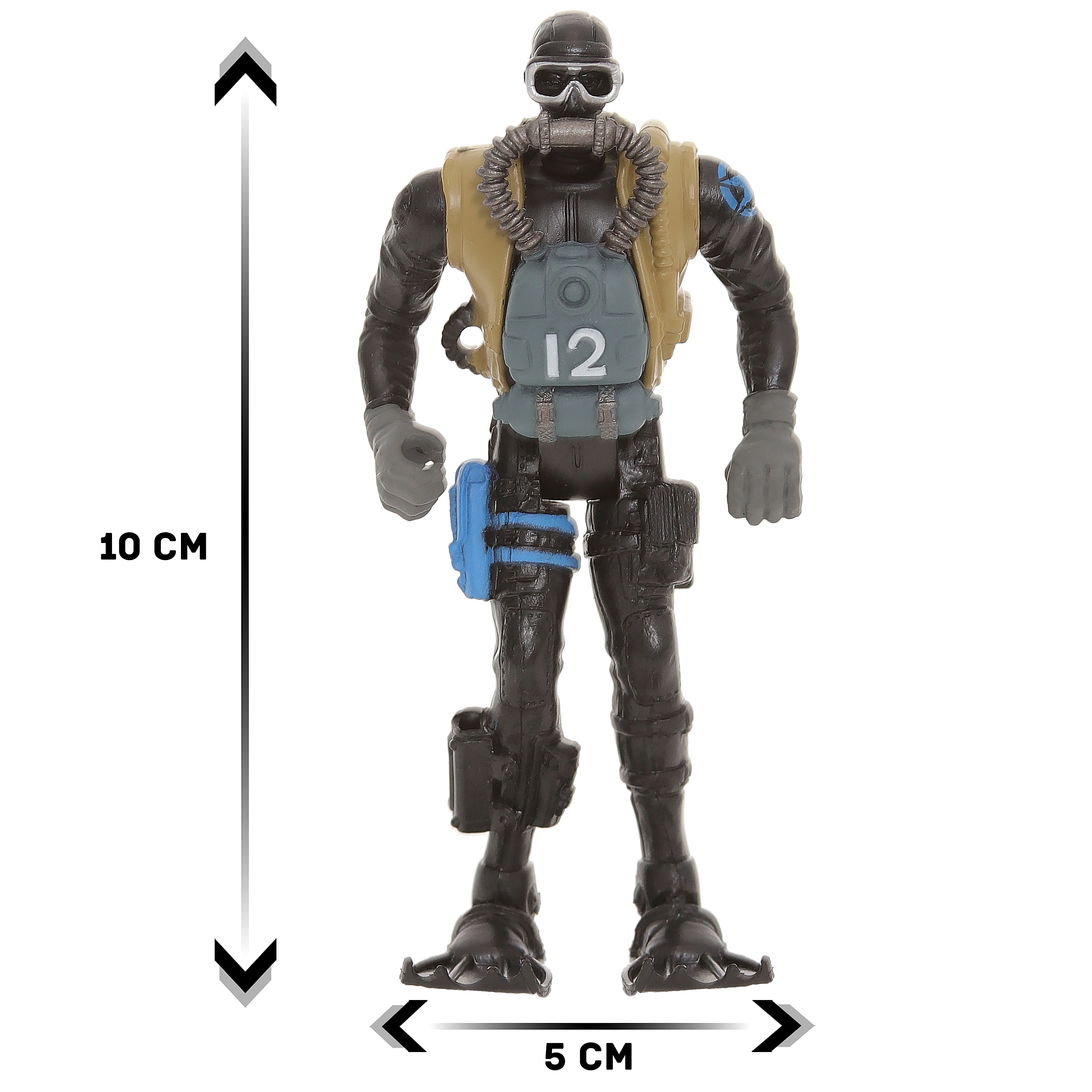Подвижная фигурка Chap Mei Солдат водолаз с аксессуарами 10 см 545004-9 - фото 6