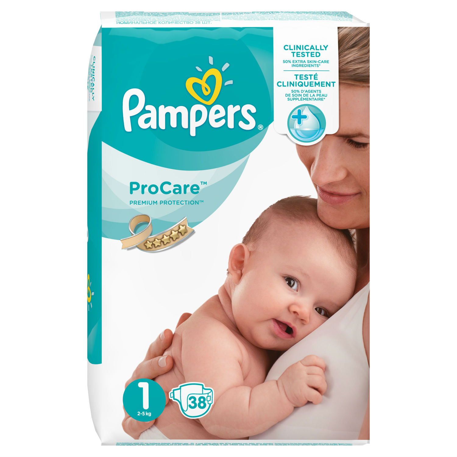 Подгузники Pampers Procare 1 2-5кг 38шт - фото 2