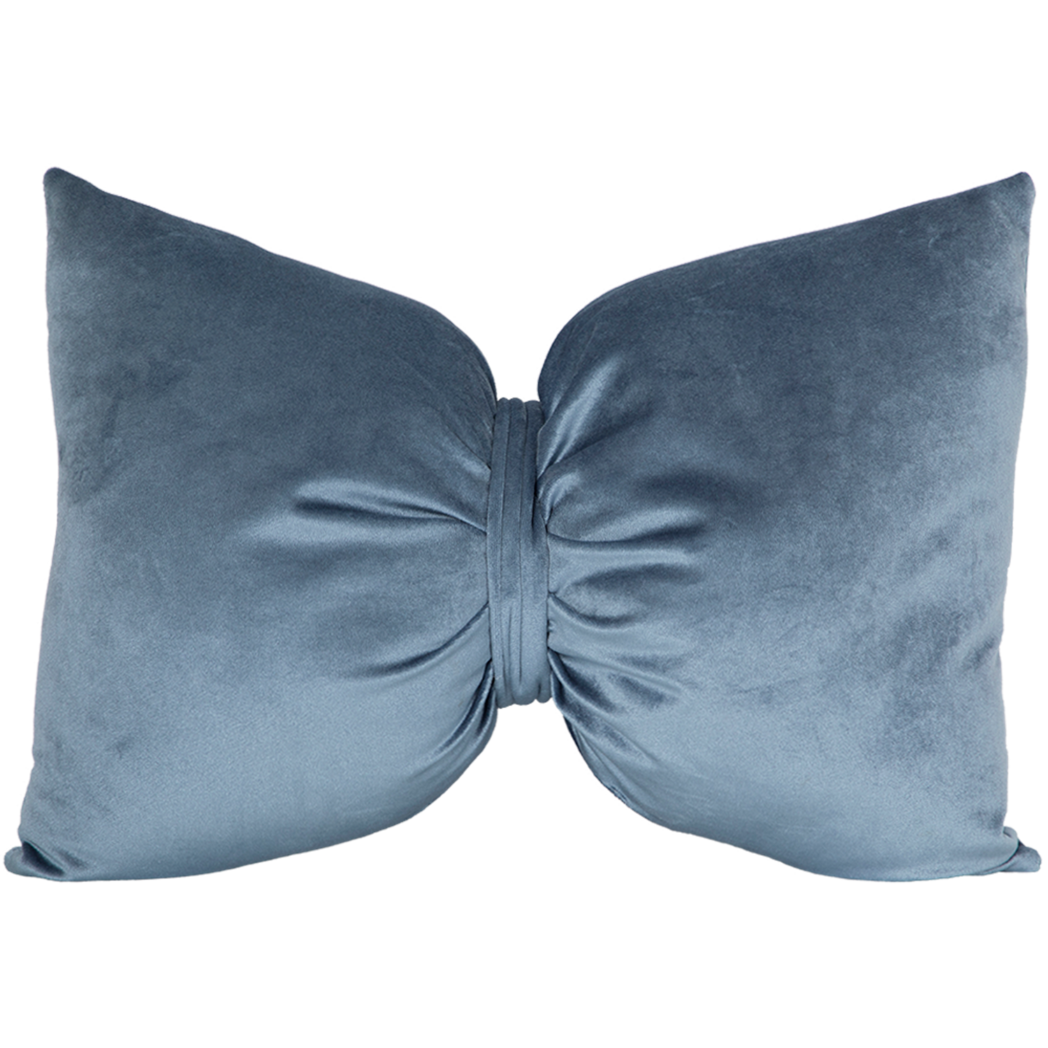 Подушка декоративная BOGACHO Бант синего цвета - фото 1