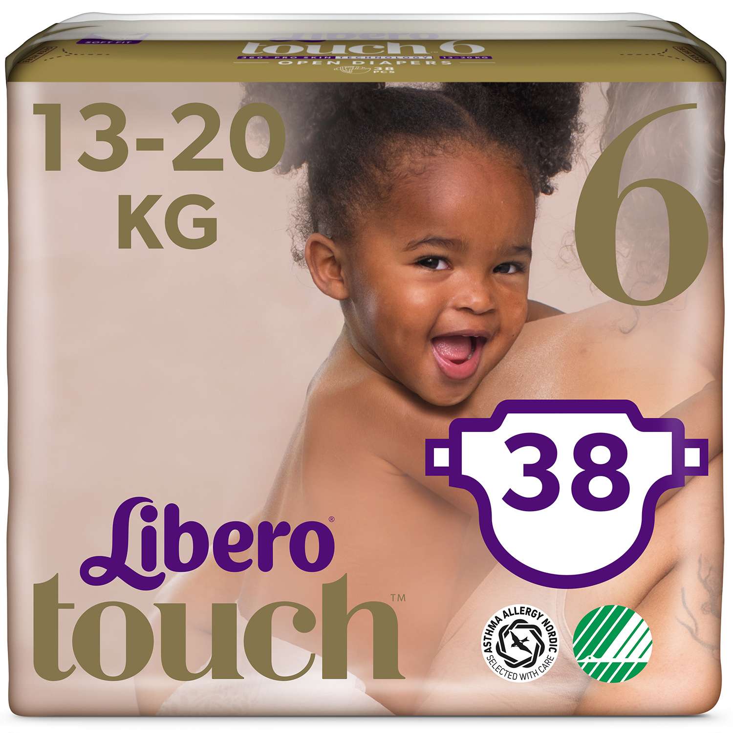 Подгузники Libero Touch 6 13-20кг 38шт - фото 1