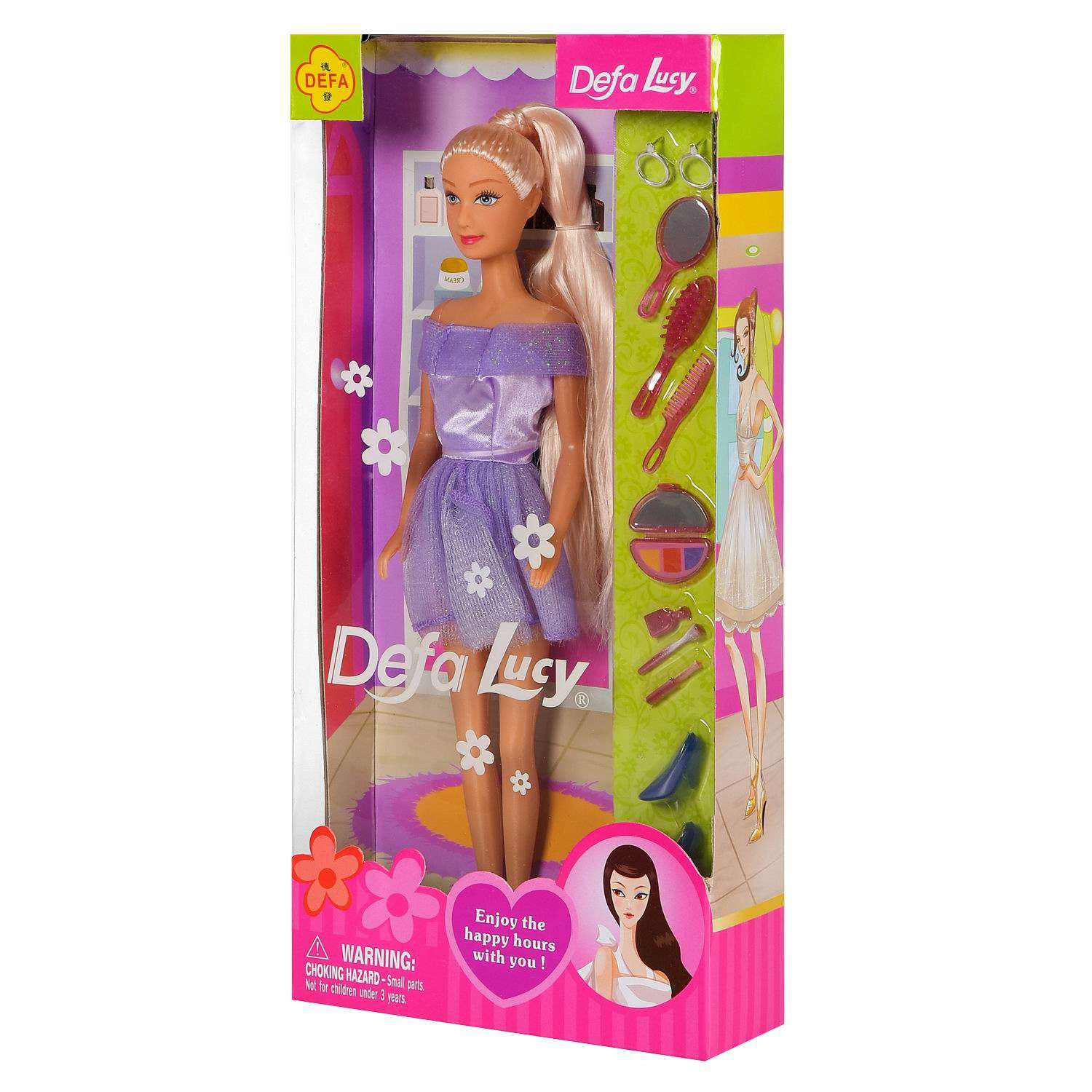 Кукла Lucy Junfa В салоне красоты в фиолетовом платье 29 см 8066d/фиолетовое - фото 2