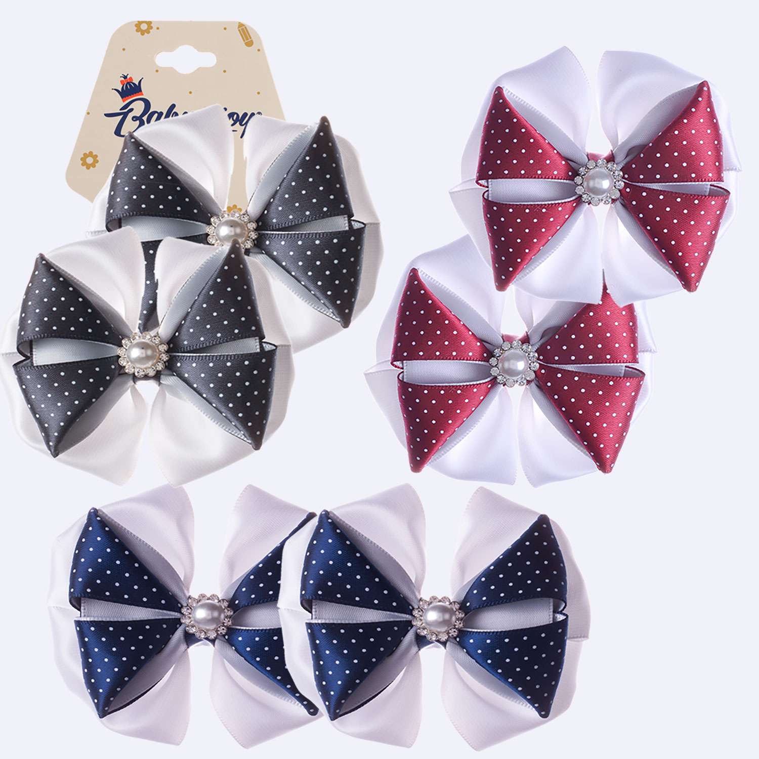 Банты Babys JOY 2шт в ассортименте BS49-2 - фото 1