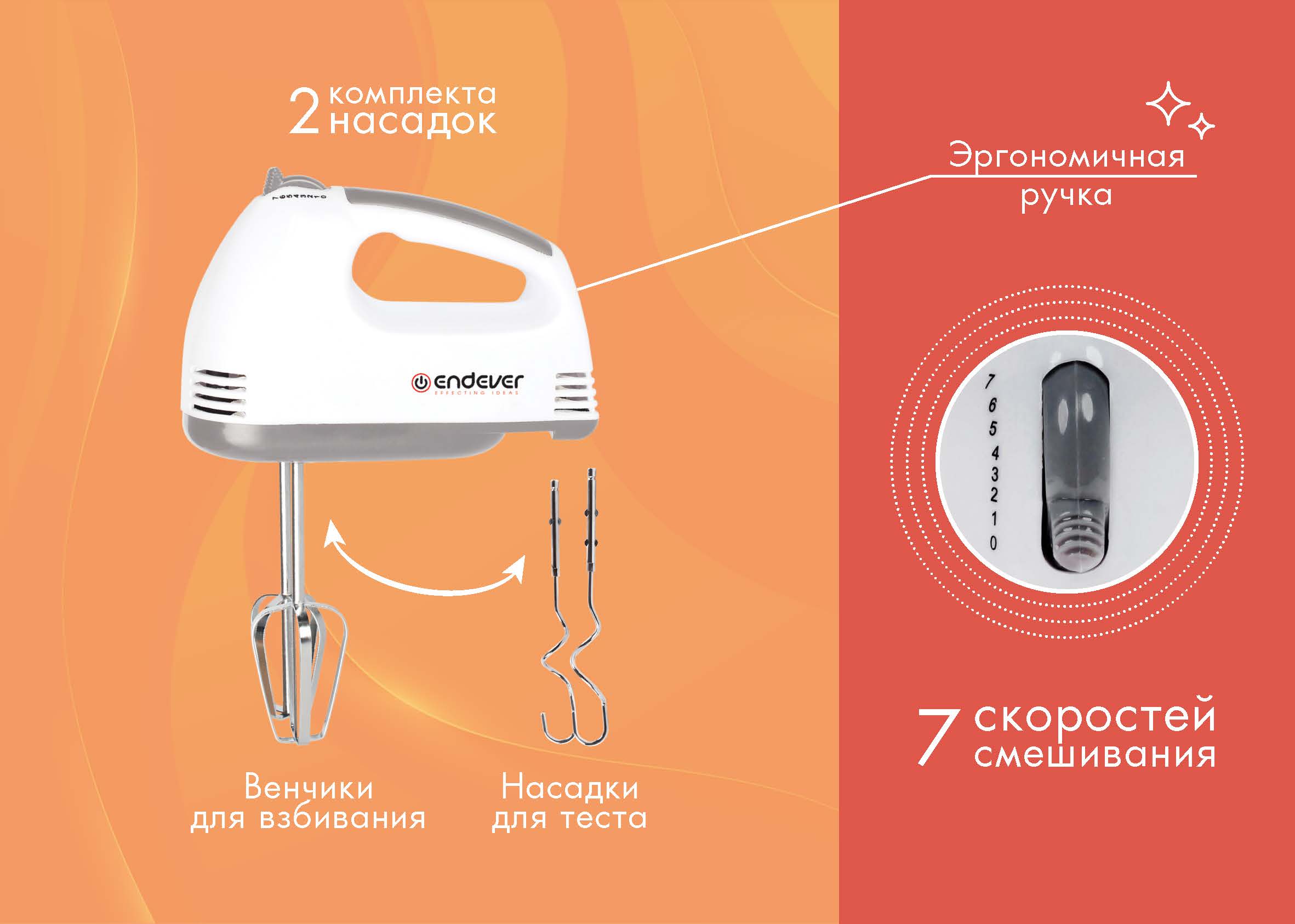 Ручной миксер ENDEVER SM-01 - фото 4