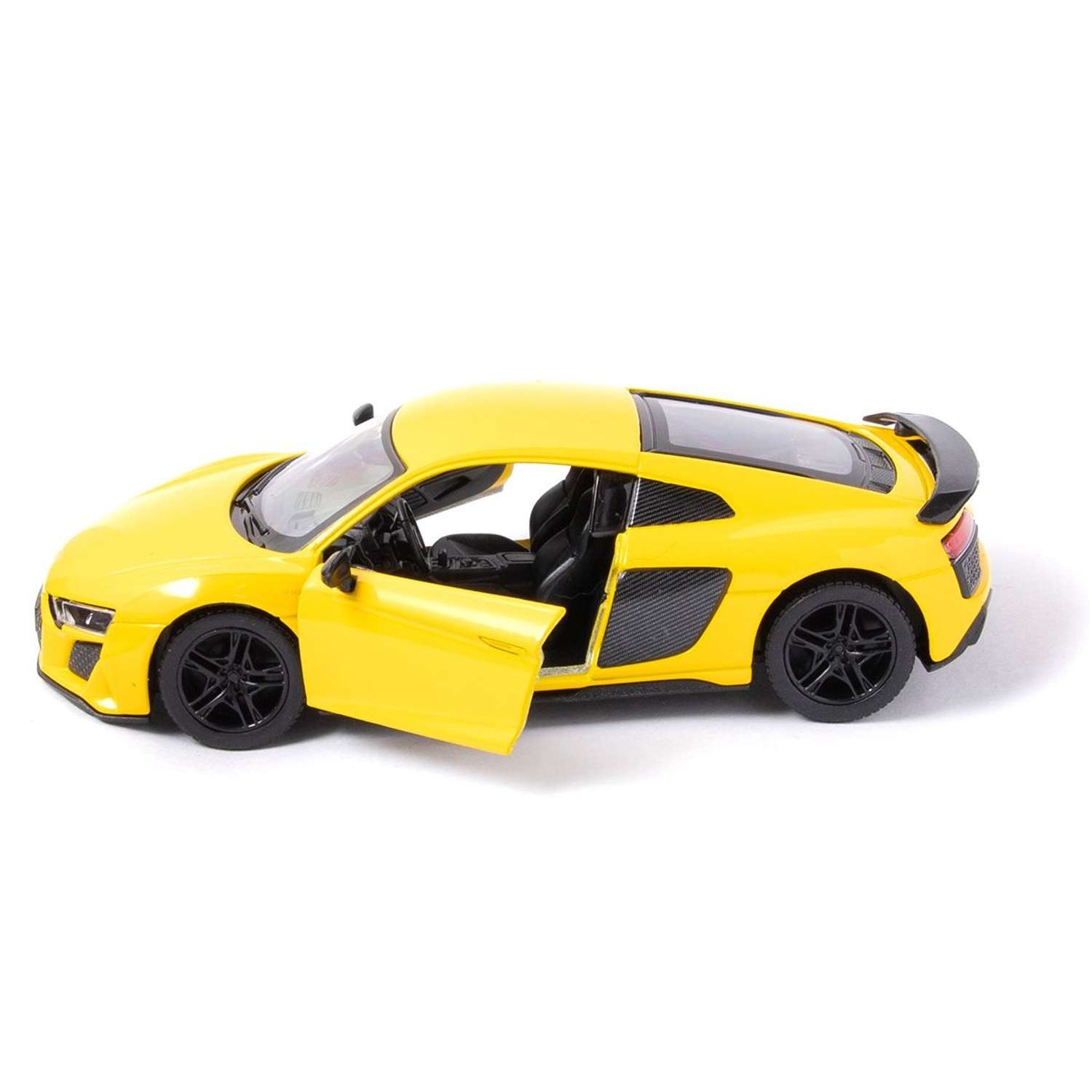 Модель KINSMART Ауди R8 Coupe 2020 1:36 желтая КТ5422/4 - фото 2