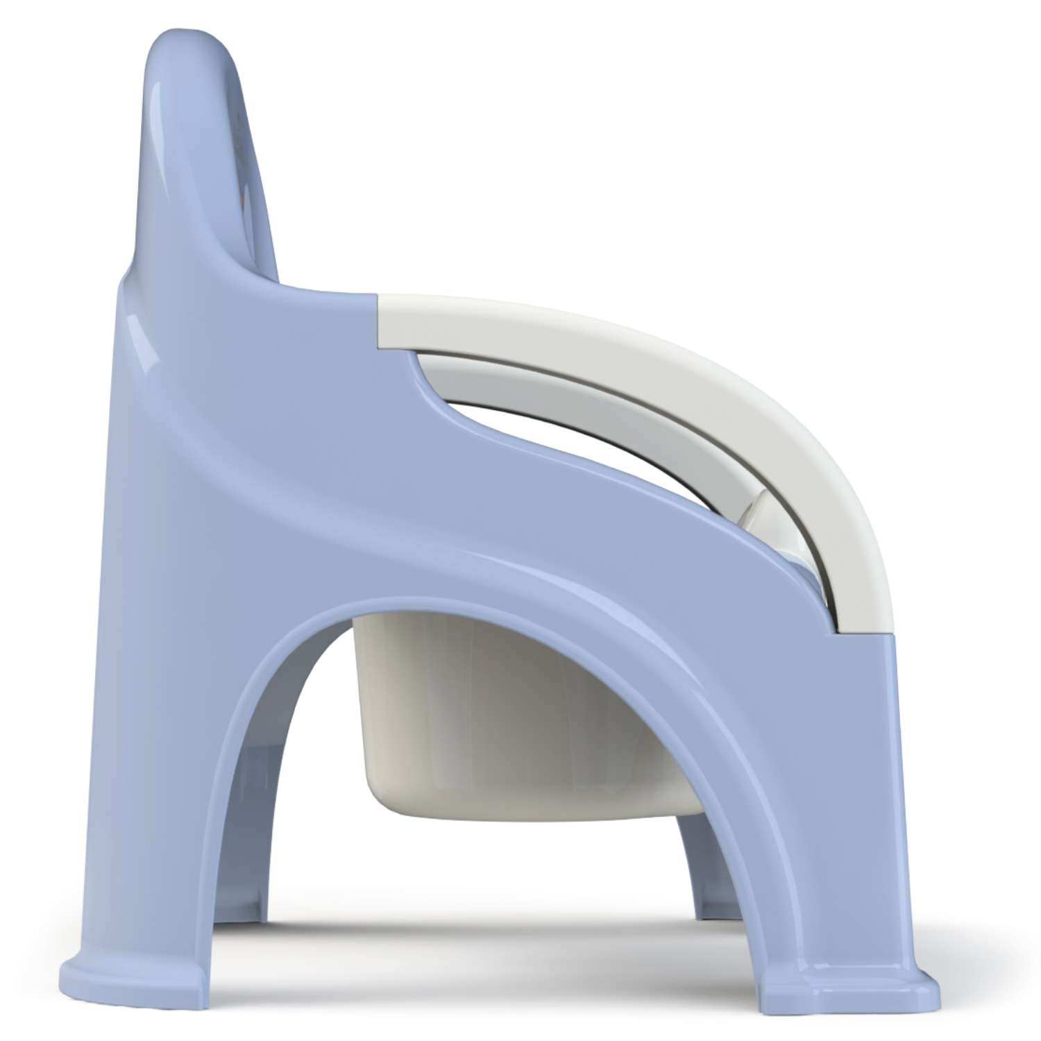 Горшок-стул туалетный KidWick Премьер фиолетовый-белый с белой крышкой - фото 2