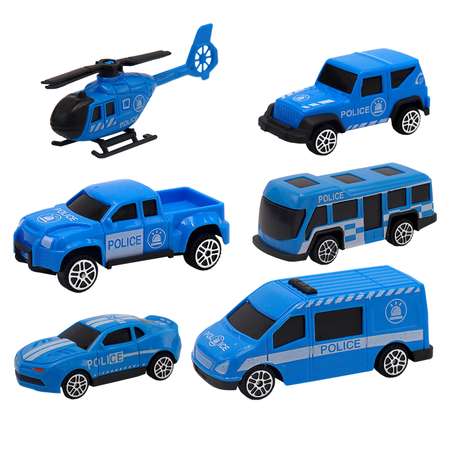 Игровой набор Funky Toys машина-кейс полицейская 6 штук FT0314422-МП