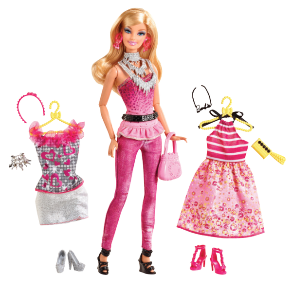 Игровой набор Barbie Серия Игра с модой Кукла Barbie с комплектом одежды в ассортименте Y7499 - фото 1