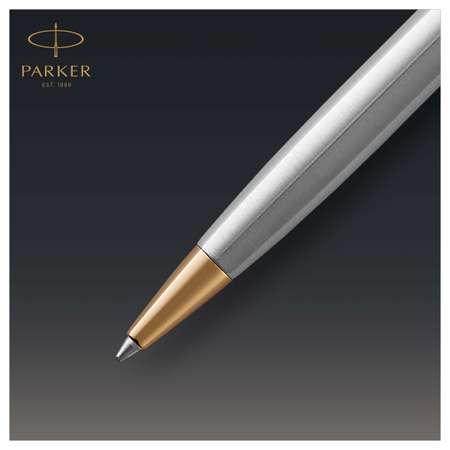 Ручка шариковая PARKER Sonnet Stainless Steel GT черная поворот подарочная упаковка