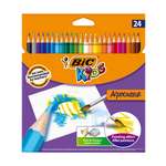 Карандаши цветные BIC Aqua 24 цветов