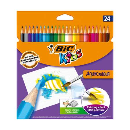 Карандаши цветные BIC Aqua 24 цветов