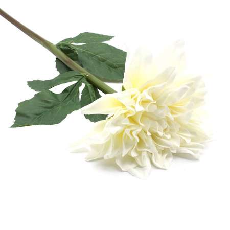 Цветок искусственный Astra Craft Георгин 60 см цвет белый