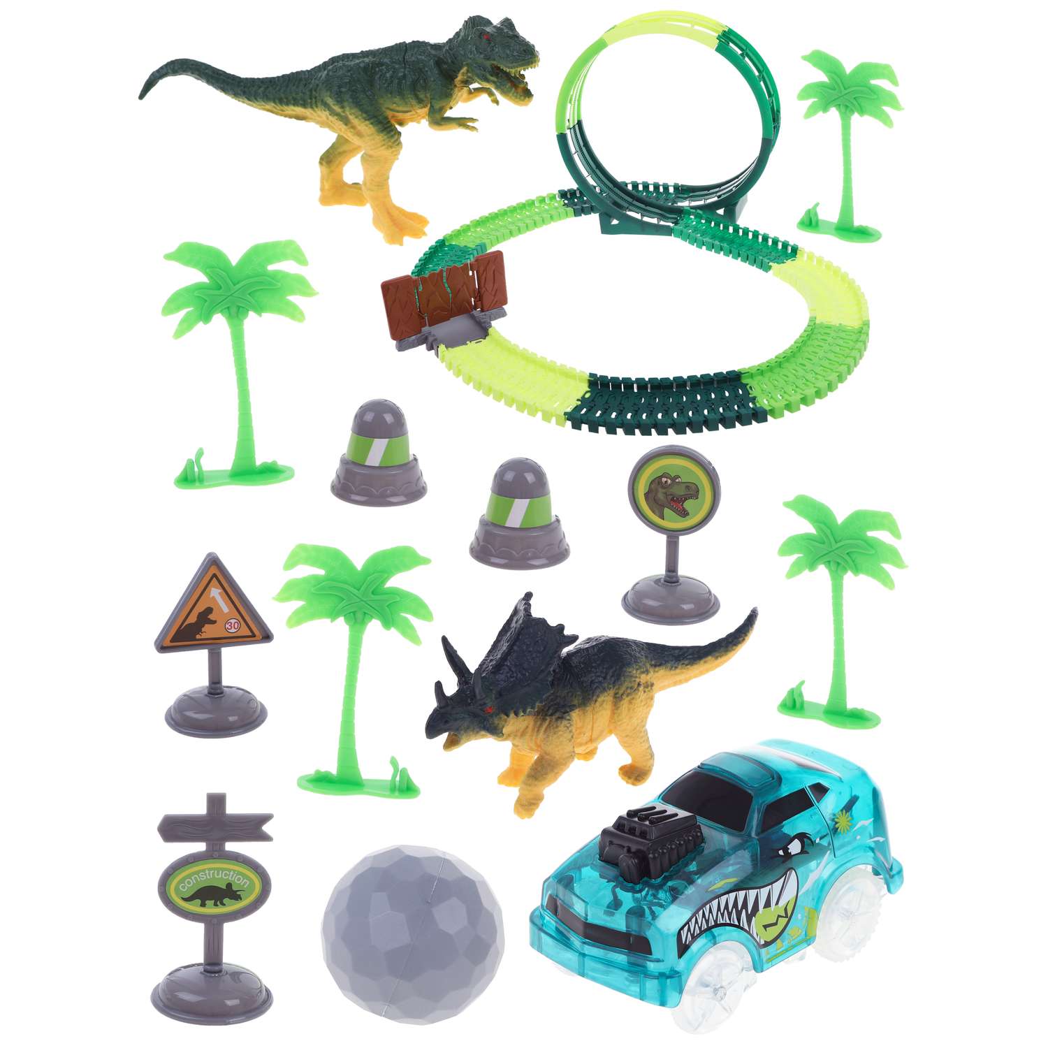 Игровой набор Автотрек Наша Игрушка для мальчиков с динозаврами 651724 - фото 2