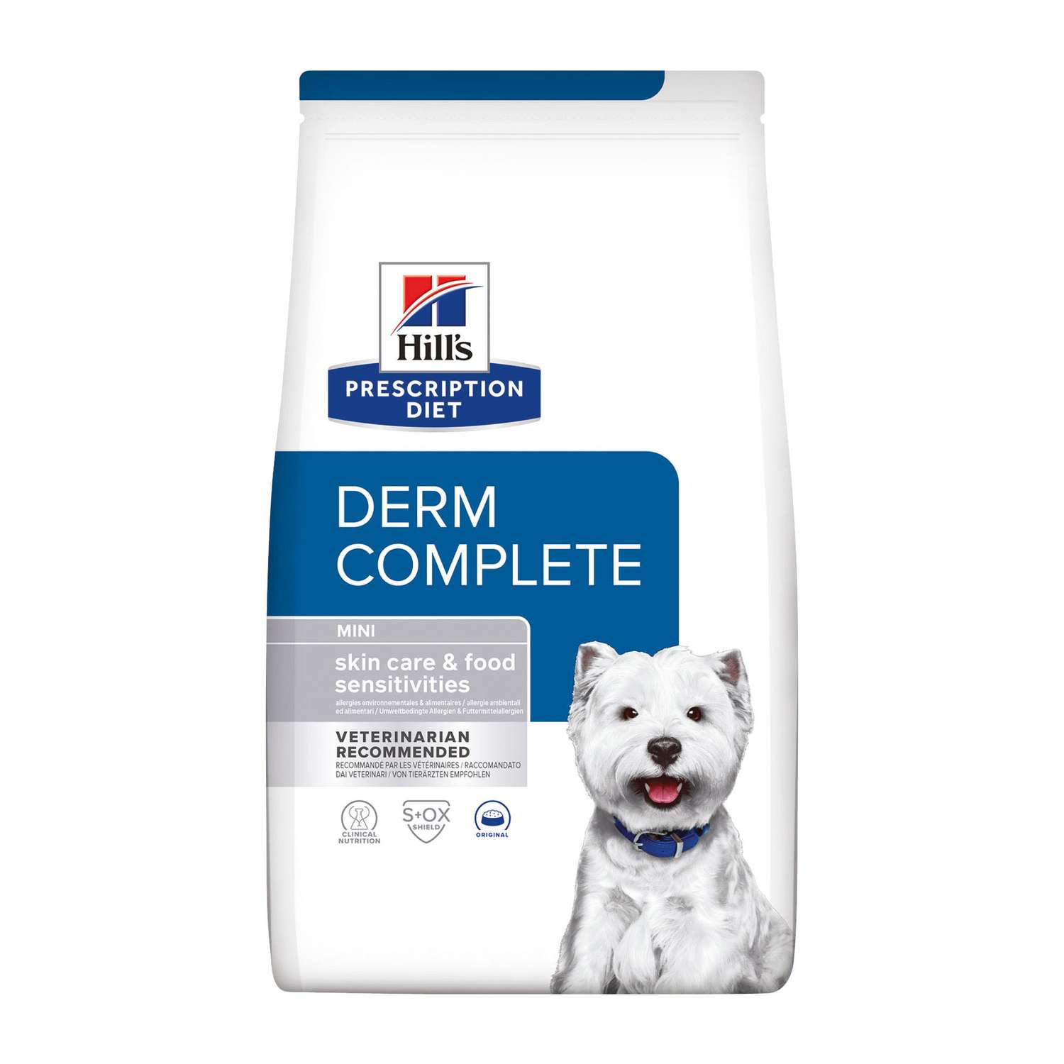 Корм для собак Hills 1кг Prescription Diet Derm Complete Mini взрослых мелких пород при аллергии сухой - фото 1