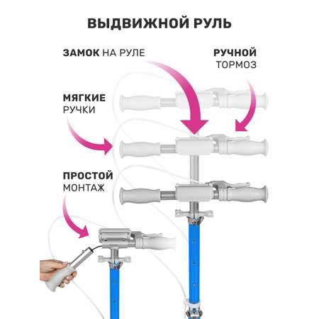 Самокат двухколесный складной CITYRIDE 120/120