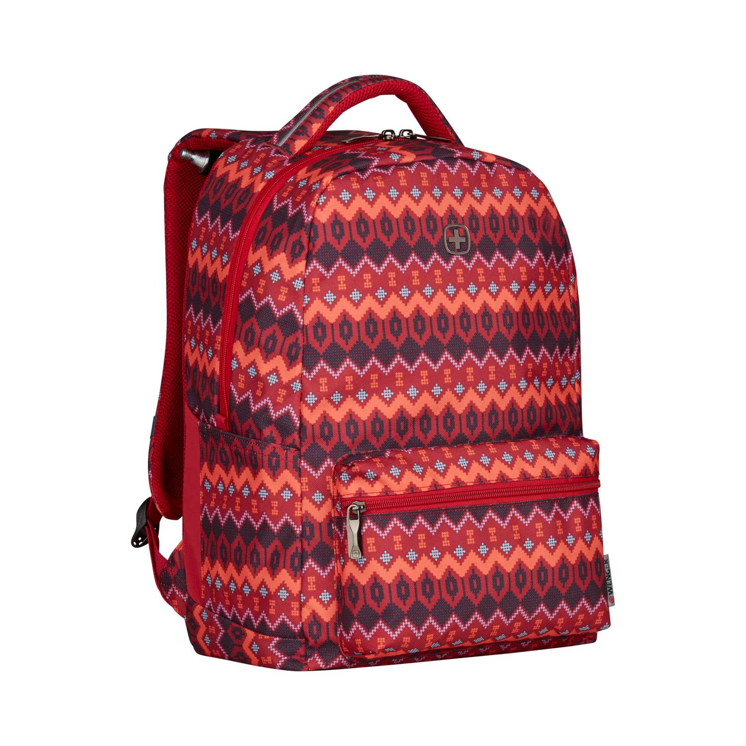 Рюкзак Wenger красный с рисунком ёлочка - фото 2