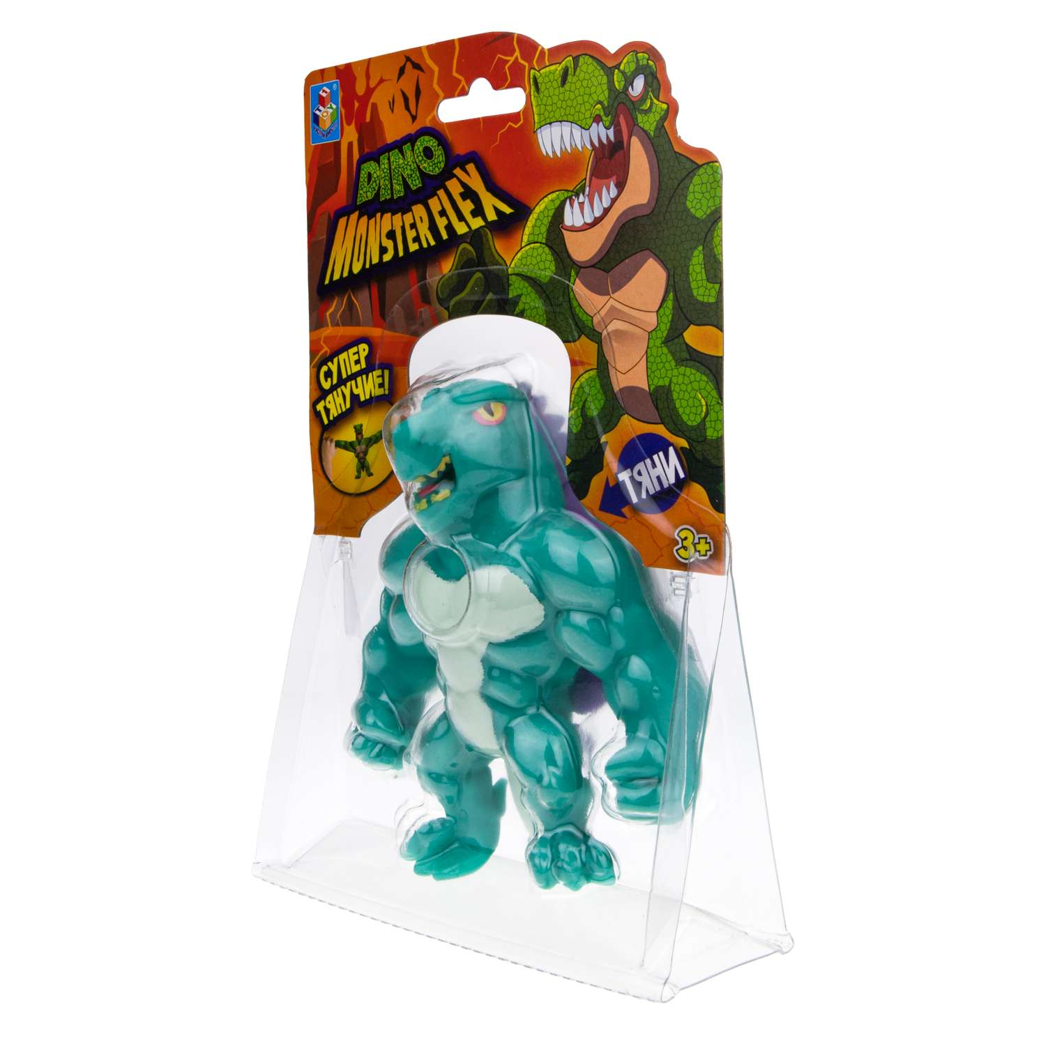 Игрушк-тягун 1Toy Monster Flex Dino Стегозавр Т22691-6 - фото 3