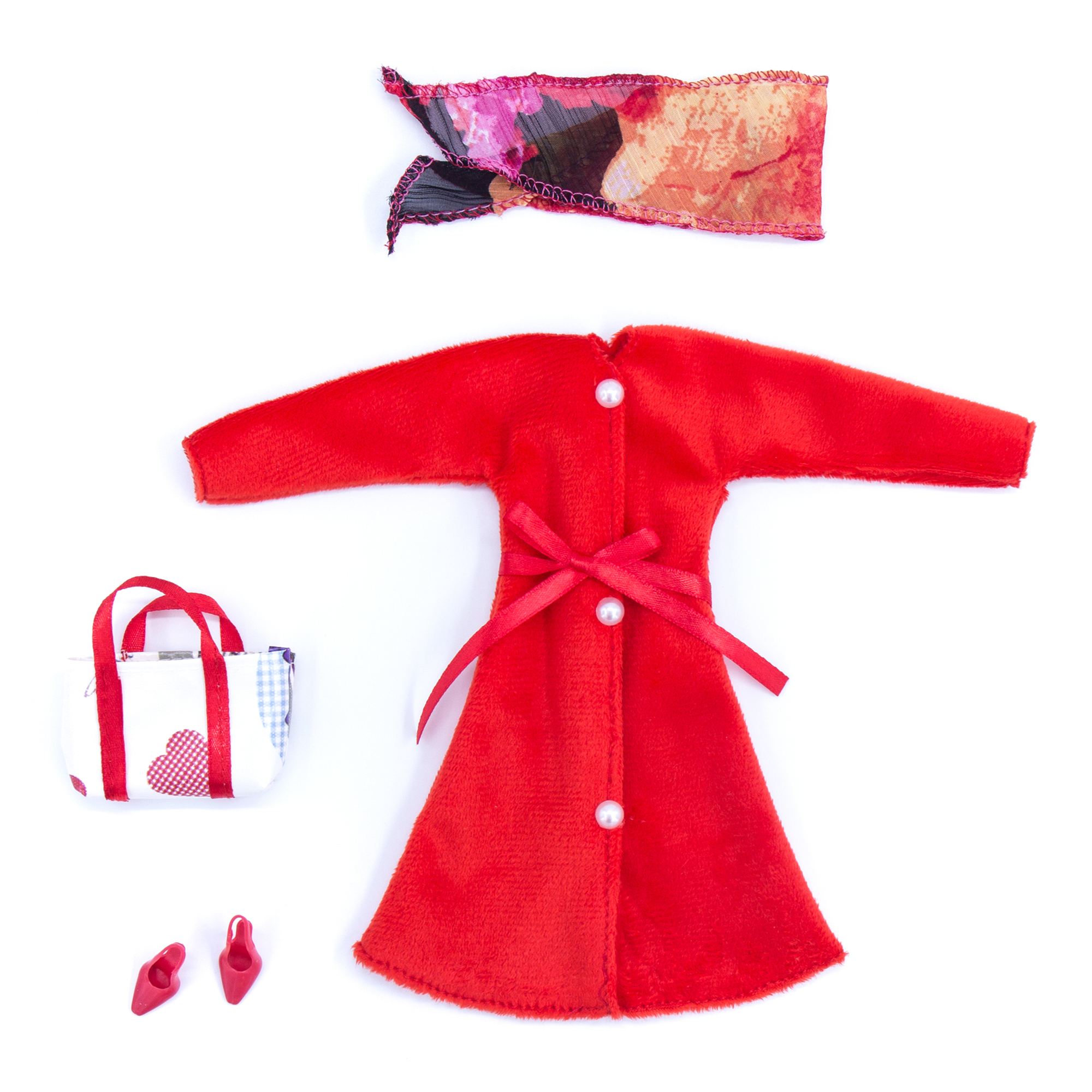 Пальто Модница для куклы 29 см 1906 красный 1906красный - фото 10