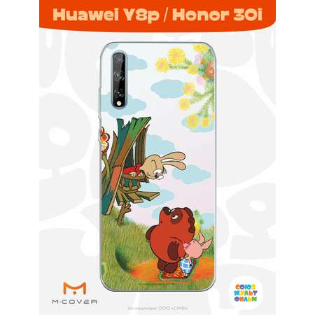 Силиконовый чехол Mcover для смартфона Huawei Y8p Honor 30i Союзмультфильм В гостях у Кролика