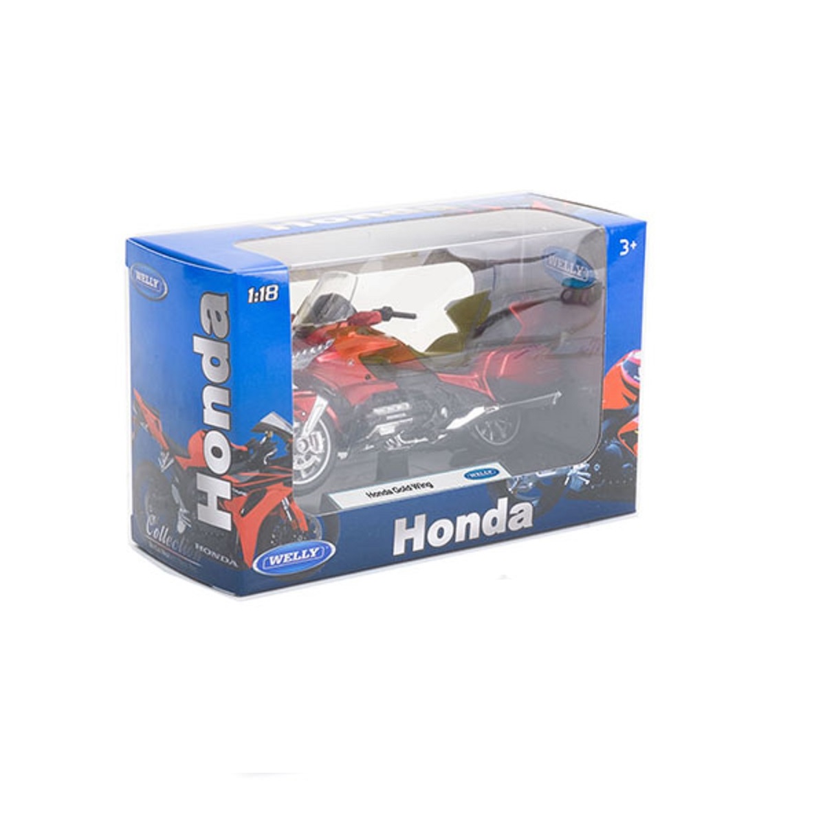 Мотоцикл Welly Honda 1:18 инерционный 12857P - фото 2