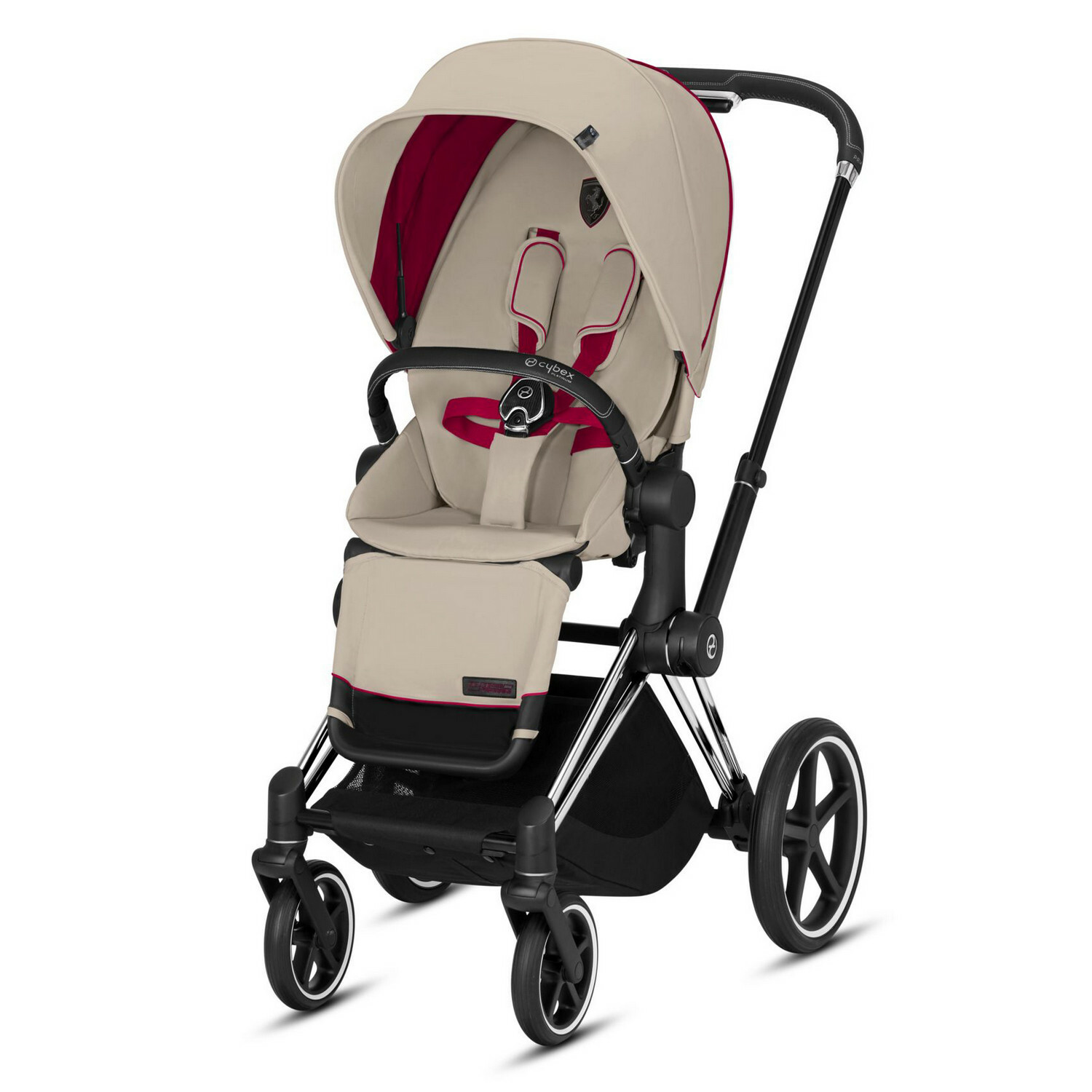 Набор чехлов Cybex Seat Pack Cybex Priam III FE Ferrari Silver-Grey 519002709 - фото 4