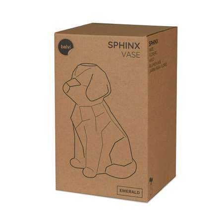 Ваза Balvi Sphinx Dog синяя