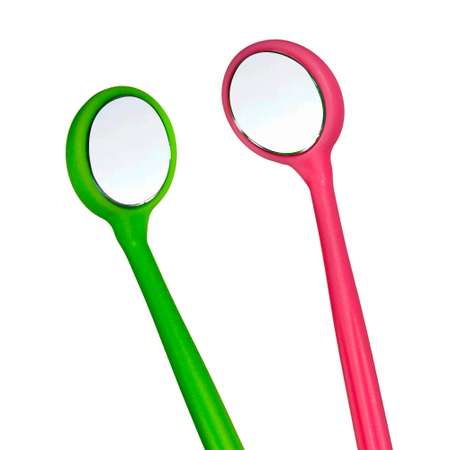 Набор зеркал Clean-baby Clean-baby 20 шт ( зеленое 10 шт+ розовое 10 шт)