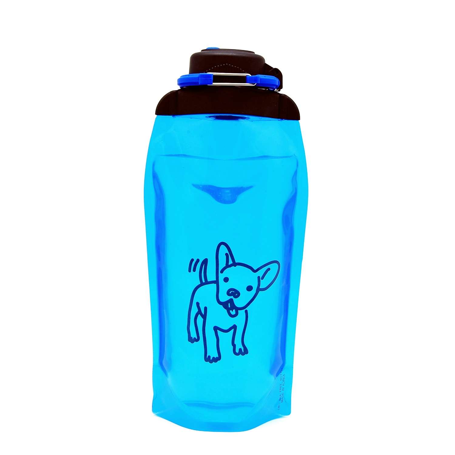 Бутылка для воды складная VITDAM синяя 860мл B086BLS 1408 - фото 1