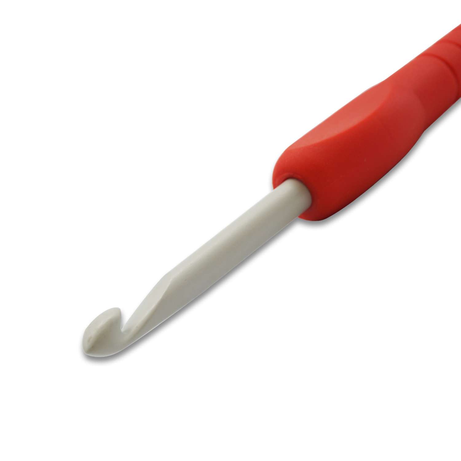 Крючок для вязания Pony алюминиевый с мягкой ручкой 5 мм 14 см 56807 - фото 2