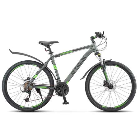 Велосипед STELS Navigator-640 D 26 V010 14.5 Антрацитовый/зелёный