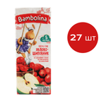 Сок BAMBOLINA Яблоко-Шиповник 0.2лХ27