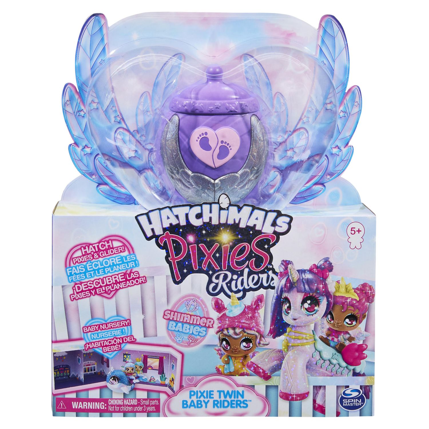 Набор Hatchimals Блестящие малыши Пикси наездницы Единорог 6061657/20133022  купить по цене 999 ₽ в интернет-магазине Детский мир