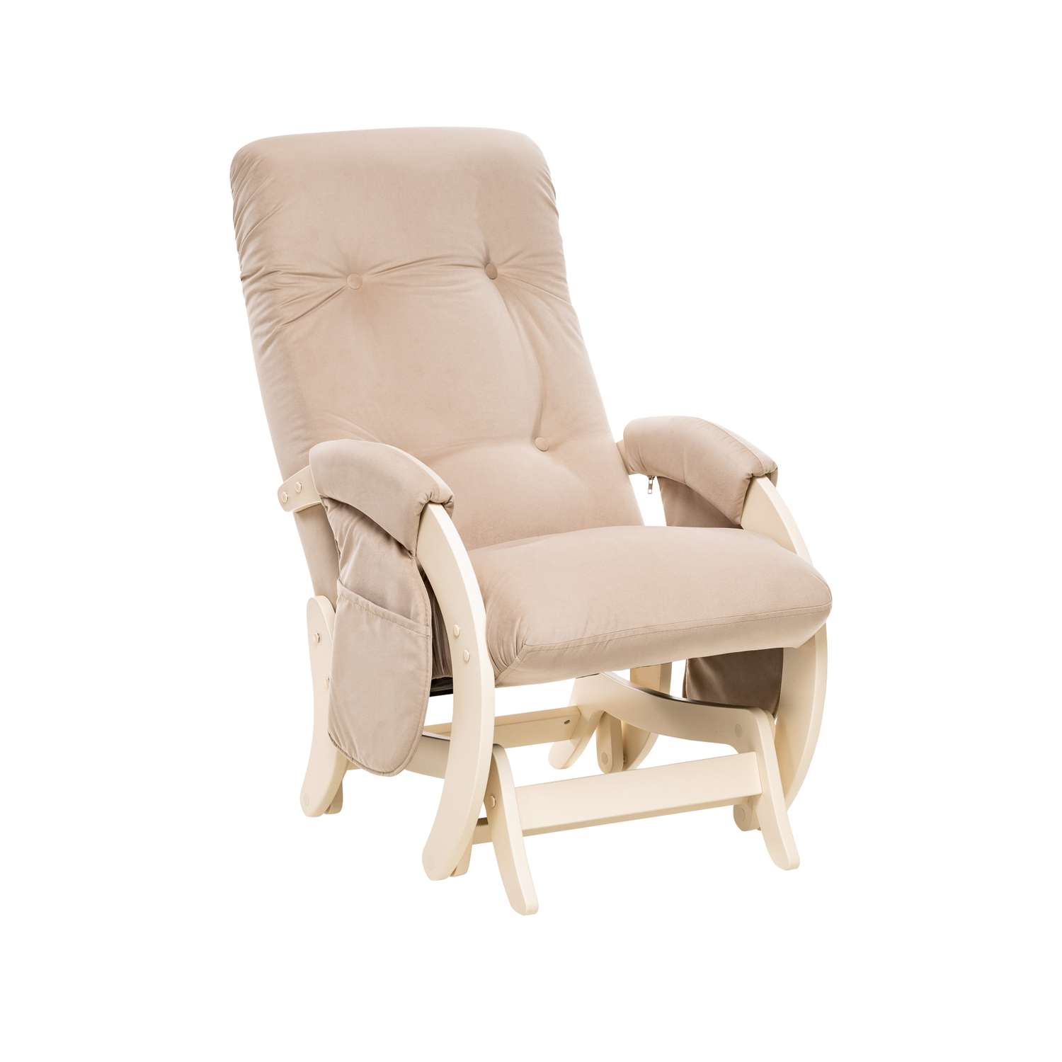 Кресло для кормления Milli Smile с карманами Дуб шампань / ткань V18 - фото 1